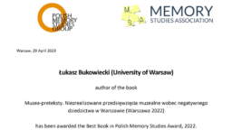 Nagroda dla książki dr. Łukasza Bukowieckiego